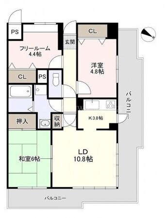 ファミールタワープラザ岡山の物件間取画像